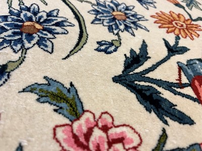 Lot 241 - An Isfahan silk and wool rug