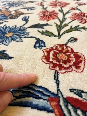 Lot 241 - An Isfahan silk and wool rug