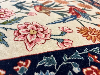 Lot 241 - An Isfahan silk and wool rug