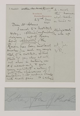 Lot 223 - John Ruskin (1819-1900)