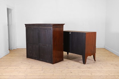 Lot 179 - A George III mahogany linen press