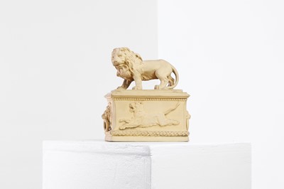 Lot 432 - A caneware box and cover by Wilhelm Schiller & Sons