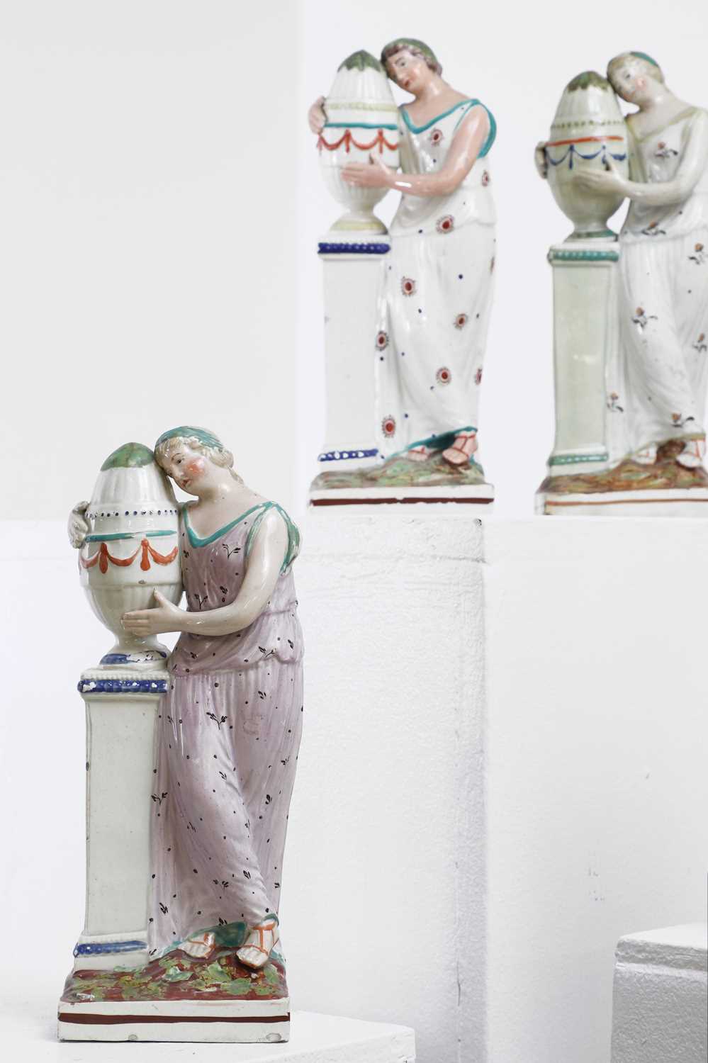 Lot 436 - A collection of pearlware figures