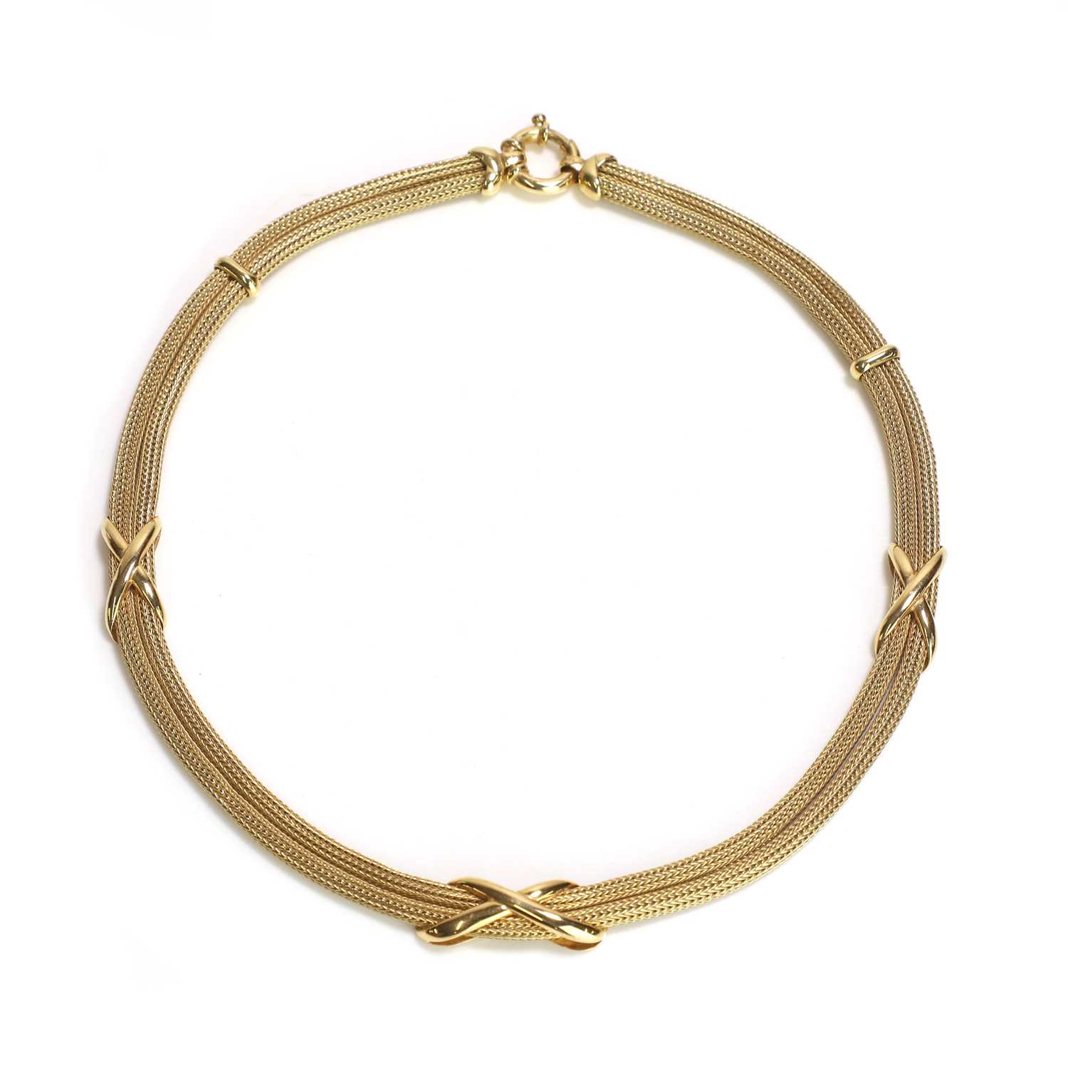 Lot 233 - An 18ct gold necklace