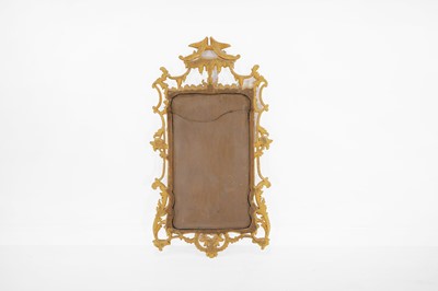 Lot 492 - A George III-style carved giltwood pier mirror