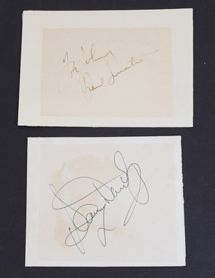 Lot 436 - Two autographs of Sammy Davis Jr. and Frank Sinatra