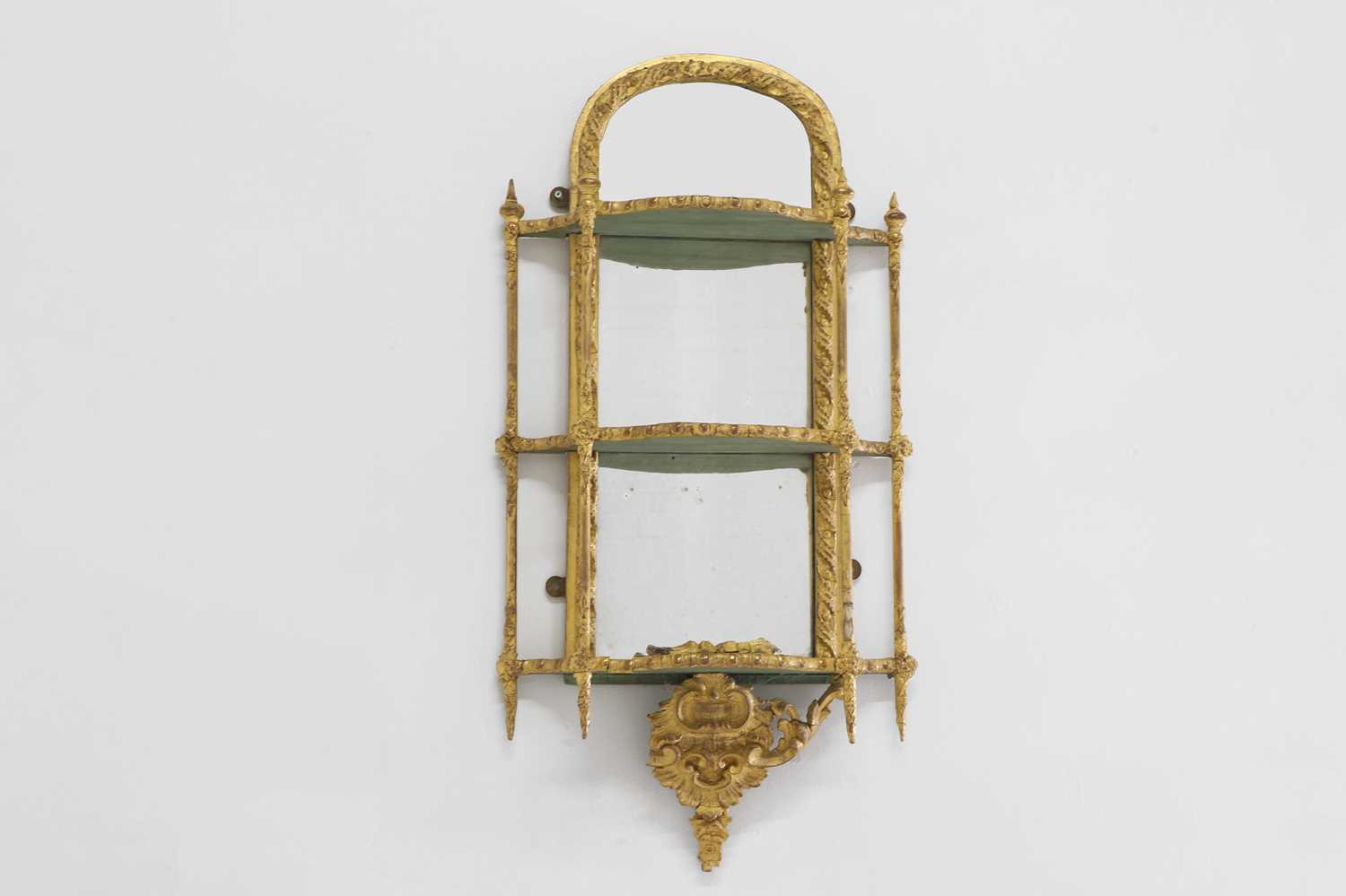 Lot 494 - A set of Victorian gilt composition hanging shelves