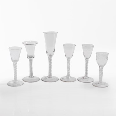 Lot 18 - A group of opaque-twist drinking glasses