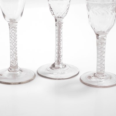 Lot 18 - A group of opaque-twist drinking glasses