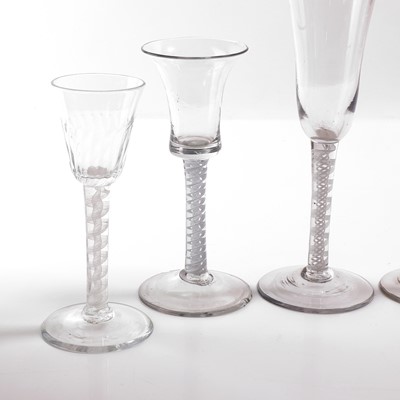 Lot 18 - A group of opaque-twist drinking glasses