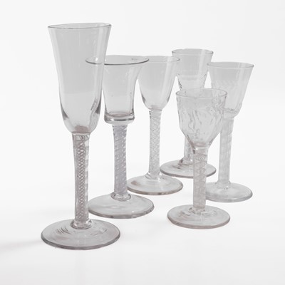 Lot 18 - A group of opaque-twist drinking glasses