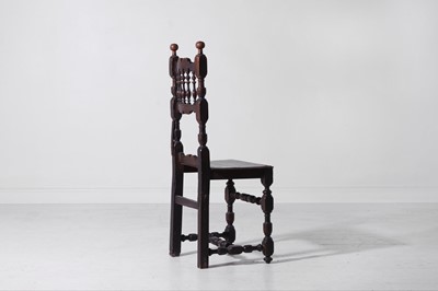 Lot 273 - A walnut hall chair