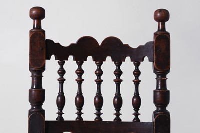 Lot 273 - A walnut hall chair