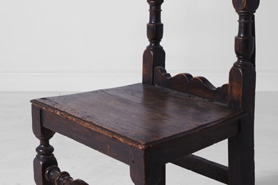 Lot 273 - A walnut hall chair