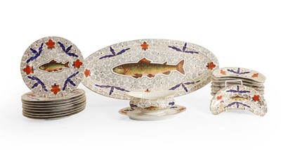 Lot 117A - A Continental porcelain dinner service