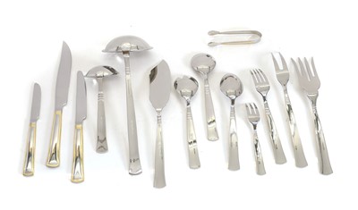 Lot 90 - A canteen of stainless steel flatware