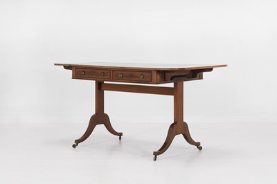 Lot 255 - A late George III mahogany sofa table