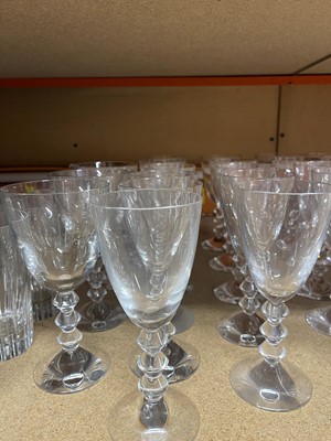 Lot 54 - An extensive collection of Baccarat crystal glassware