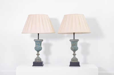 Lot 108 - A pair of neoclassical table lamps