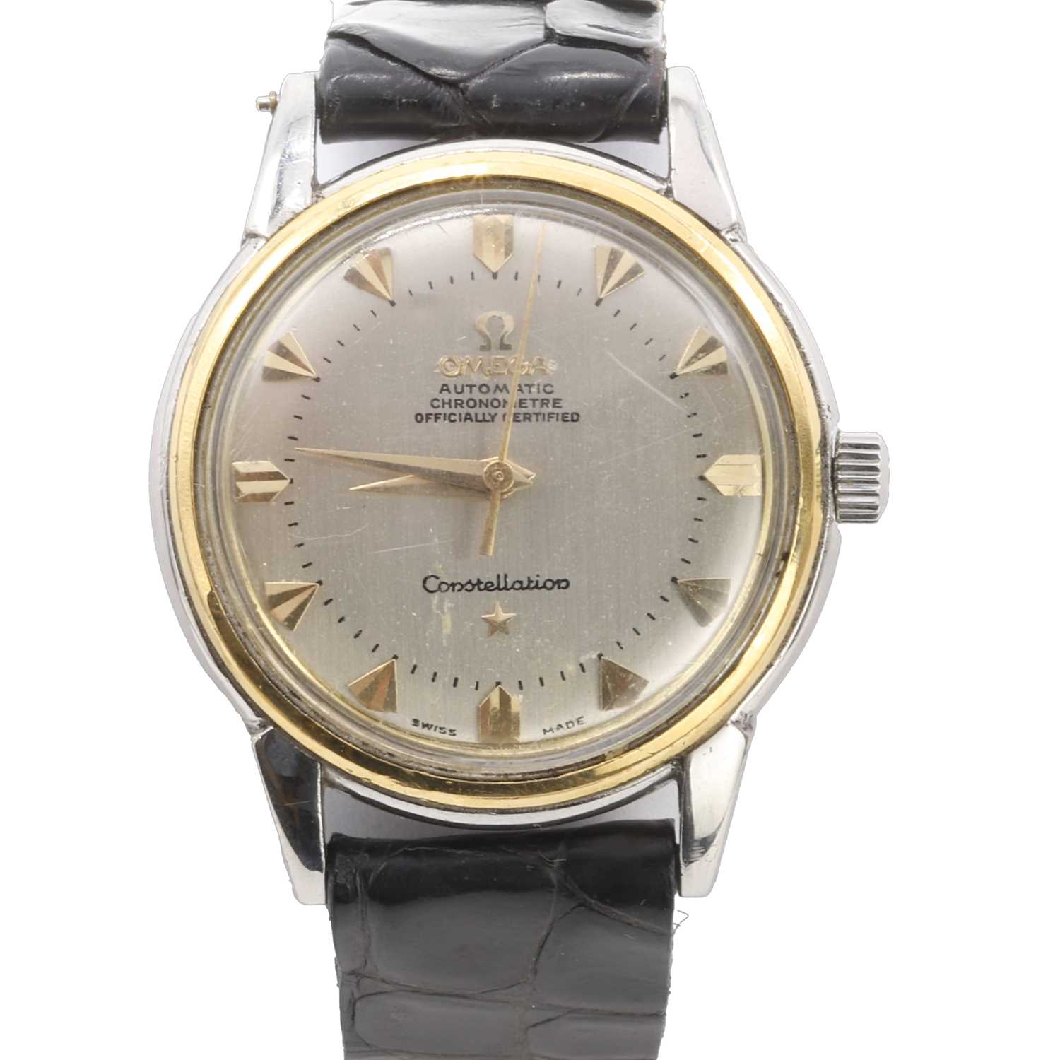 Lot 564 - A vintage Omega Constellation automatic strap watch