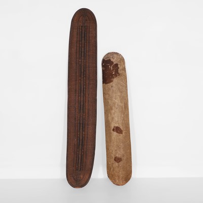 Lot 319 - Two African tribal shields