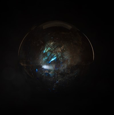 Lot 338 - A large labradorite mineral sphere