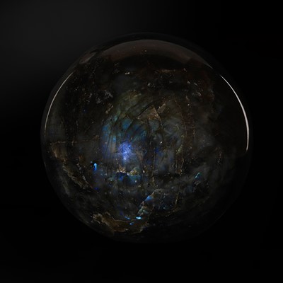 Lot 338 - A large labradorite mineral sphere