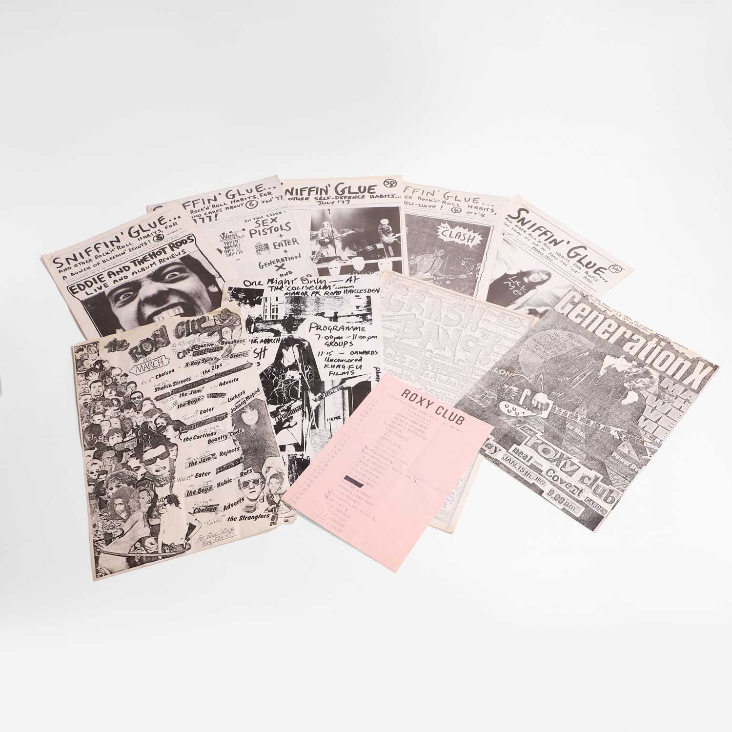 Lot 149 - A rare group of punk rock magazines and flyers