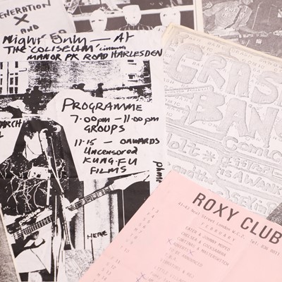 Lot 149 - A rare group of punk rock magazines and flyers