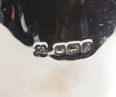 Lot 56 - A silver hot water jug