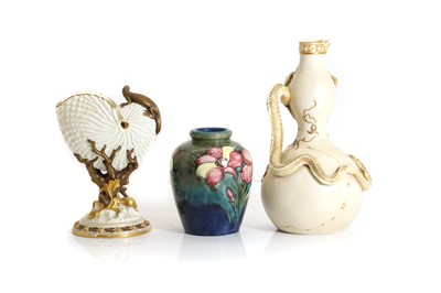 Lot 198 - A Royal Worcester blush ivory jug