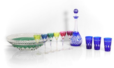 Lot 270 - A collection of Val St Lambert glassware