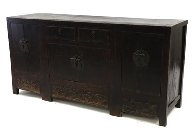 Lot 576A - A lacquered side cabinet