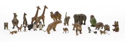 Lot 226 - A selection of Austrian cold painted bronze figures