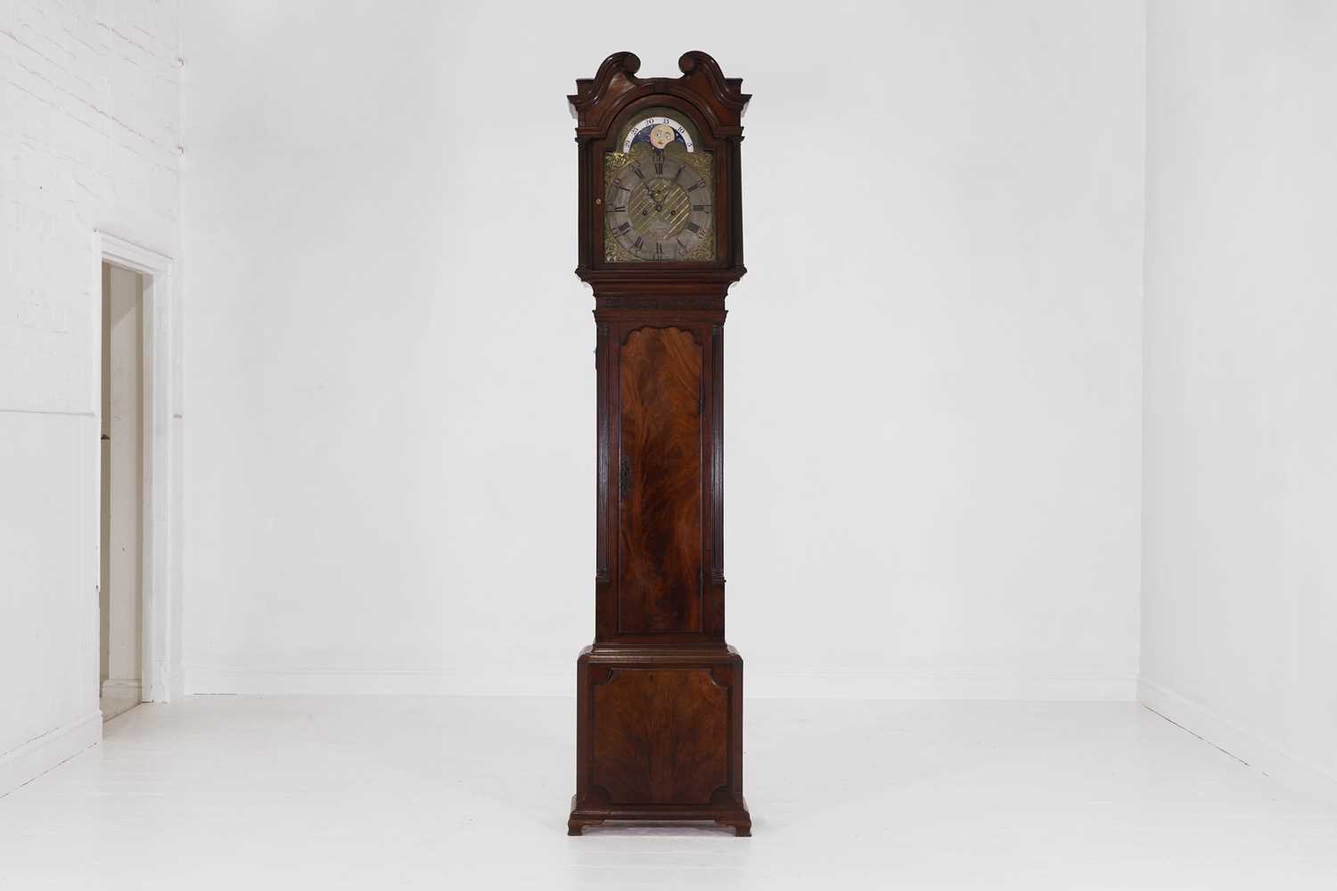 Lot 203 - A George III mahogany longcase clock