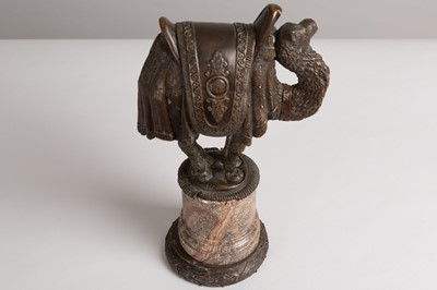 Lot 178 - A bronze camel