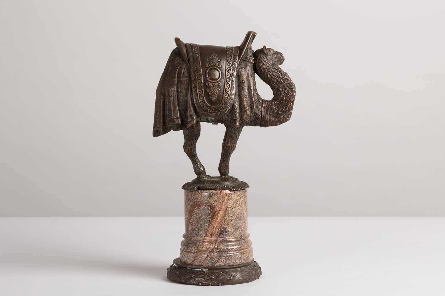Lot 178 - A bronze camel