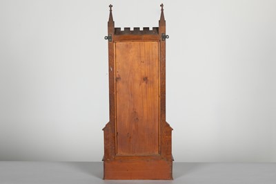 Lot 219 - An oak Gothic Revival dressing mirror