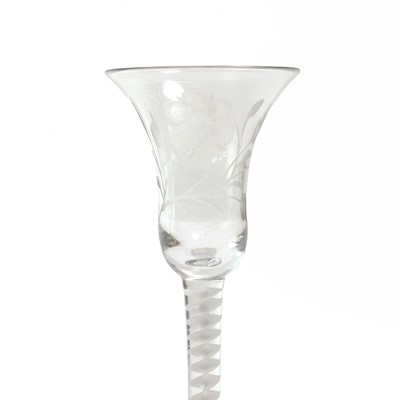 Lot 14 - A group of three wine glasses