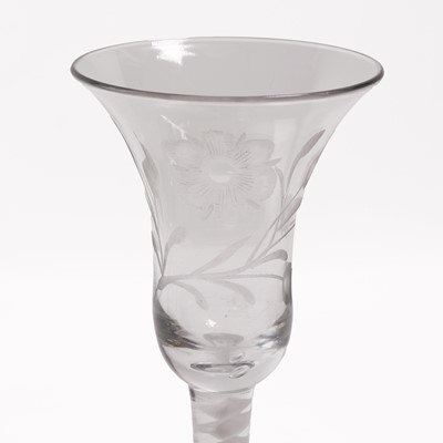 Lot 14 - A group of three wine glasses