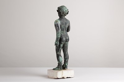 Lot 148 - A bronze putto