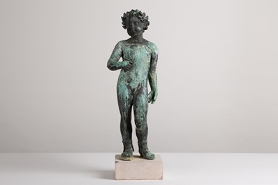 Lot 148 - A bronze putto