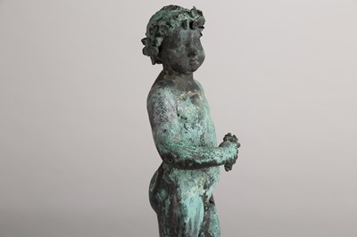 Lot 148 - A bronze putto