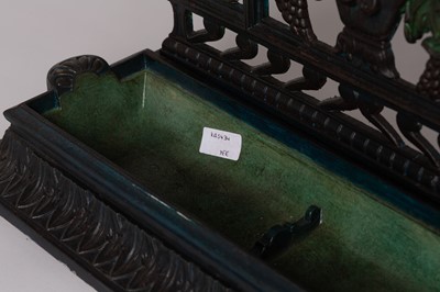 Lot 28 - A patinated cast iron stick stand