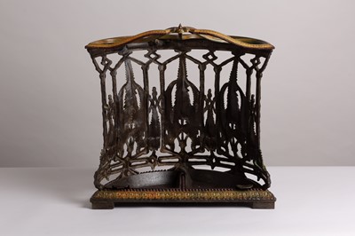 Lot 53 - A Coalbrookdale patinated cast iron stick stand