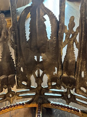 Lot 53 - A Coalbrookdale patinated cast iron stick stand