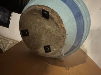 Lot 133 - A ceramic table lamp