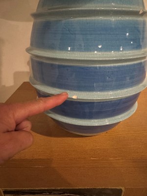 Lot 133 - A ceramic table lamp