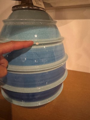 Lot 133 - A ceramic table lamp