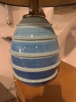 Lot 133 - A ceramic table lamp